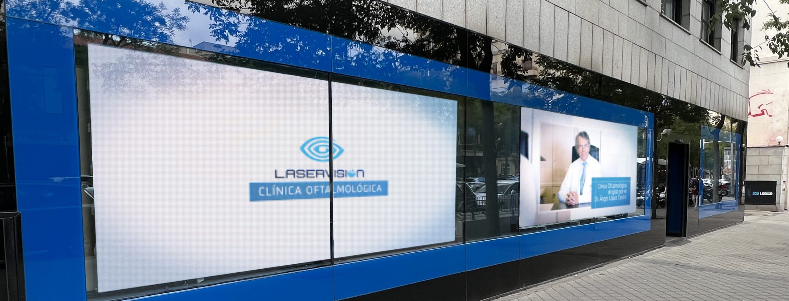 Fachada de Clínica Laservisión en Madrid